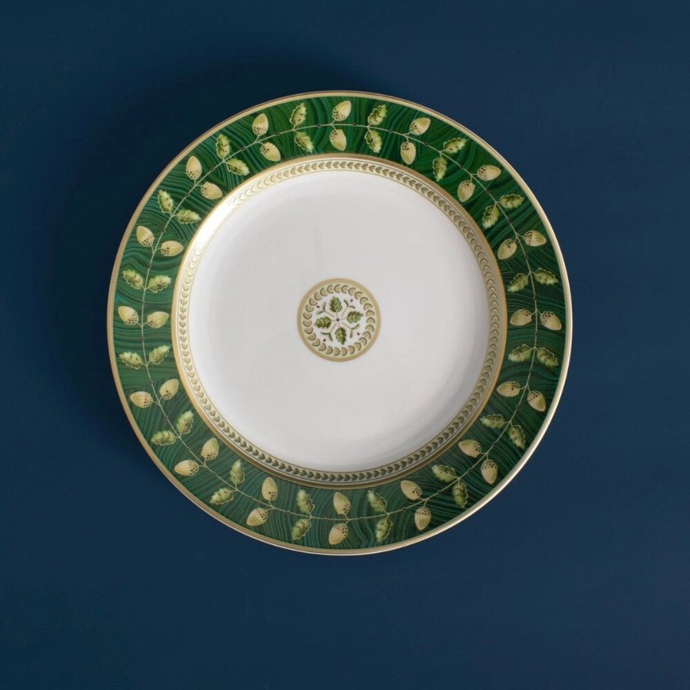 Brand New Bernardaud Constance Malachite Salad Plate